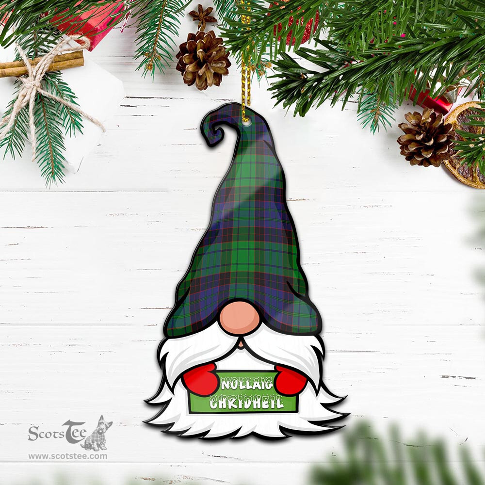 ScotsTee Shop Scottish Stewart Old Modern Clan Tartan Ornament Gnome Christmas Ornament with His Tartan Christmas Hat