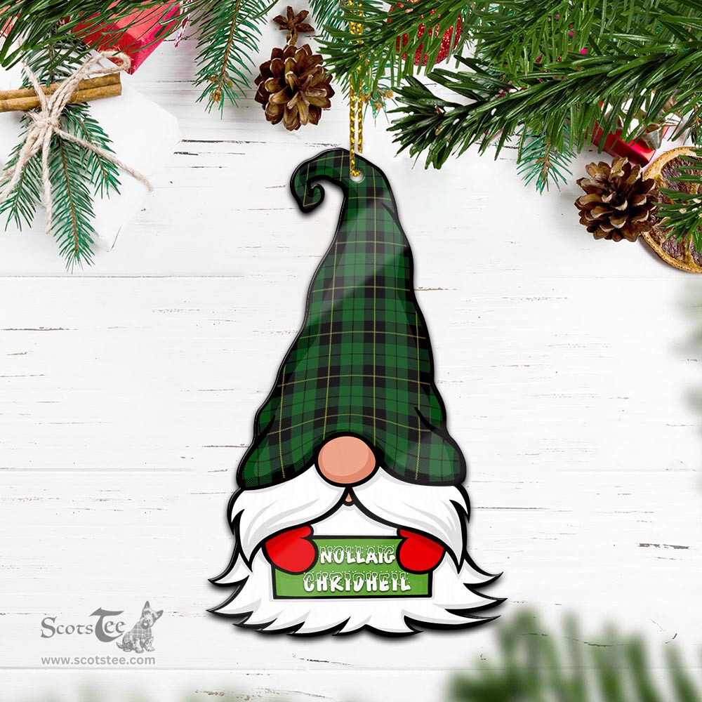 ScotsTee Shop Scottish Wallace Hunting Clan Tartan Ornament Gnome Christmas Ornament with His Tartan Christmas Hat