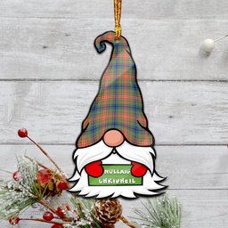 ScotsTee Shop Scottish Wilson Ancient Clan Tartan Ornament Gnome Christmas Ornament with His Tartan Christmas Hat
