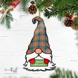 ScotsTee Shop Scottish Wilson Ancient Clan Tartan Ornament Gnome Christmas Ornament with His Tartan Christmas Hat
