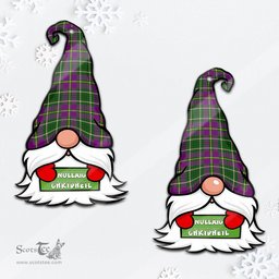 ScotsTee Shop Scottish Taylor Clan Tartan Ornament Gnome Christmas Ornament with His Tartan Christmas Hat