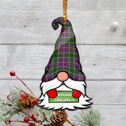 ScotsTee Shop Scottish Taylor Clan Tartan Ornament Gnome Christmas Ornament with His Tartan Christmas Hat