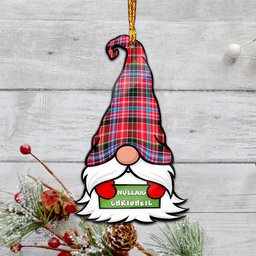 ScotsTee Shop Scottish Straiton Clan Tartan Ornament Gnome Christmas Ornament with His Tartan Christmas Hat