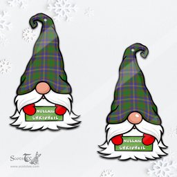 ScotsTee Shop Scottish Strange of Balkaskie Clan Tartan Ornament Gnome Christmas Ornament with His Tartan Christmas Hat