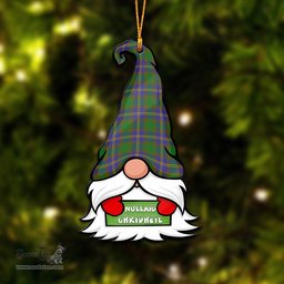 ScotsTee Shop Scottish Strange of Balkaskie Clan Tartan Ornament Gnome Christmas Ornament with His Tartan Christmas Hat
