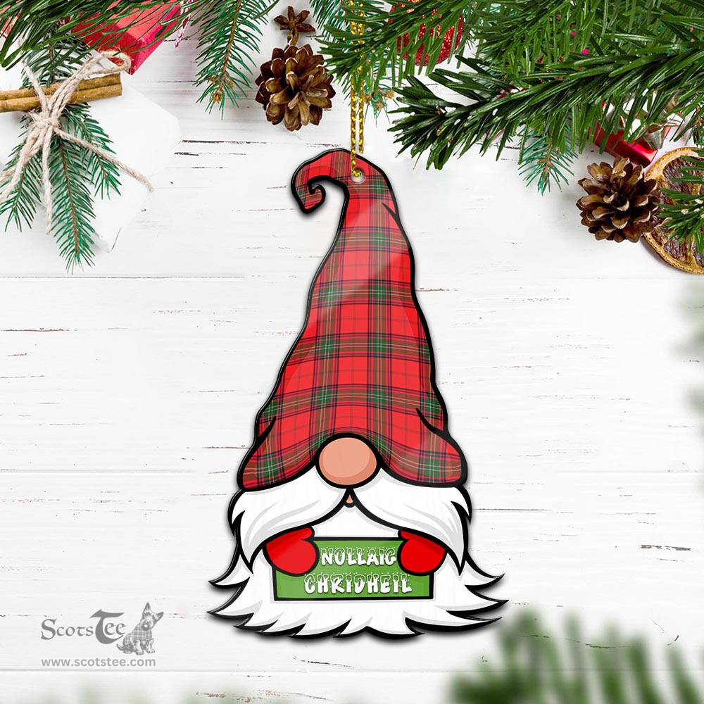 ScotsTee Shop Scottish Seton Modern Clan Tartan Ornament Gnome Christmas Ornament with His Tartan Christmas Hat