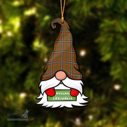 ScotsTee Shop Scottish Seton Hunting Modern Clan Tartan Ornament Gnome Christmas Ornament with His Tartan Christmas Hat