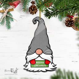ScotsTee Shop Scottish Shepherd Clan Tartan Ornament Gnome Christmas Ornament with His Tartan Christmas Hat