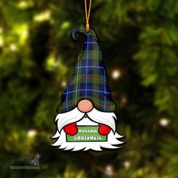 ScotsTee Shop Scottish Smith Modern Clan Tartan Ornament Gnome Christmas Ornament with His Tartan Christmas Hat