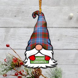 ScotsTee Shop Scottish Skirving Clan Tartan Ornament Gnome Christmas Ornament with His Tartan Christmas Hat