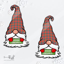 ScotsTee Shop Scottish Sinclair Ancient Clan Tartan Ornament Gnome Christmas Ornament with His Tartan Christmas Hat
