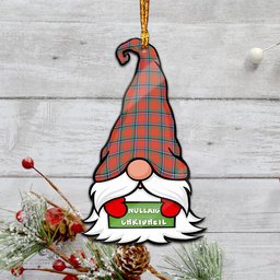 ScotsTee Shop Scottish Sinclair Ancient Clan Tartan Ornament Gnome Christmas Ornament with His Tartan Christmas Hat