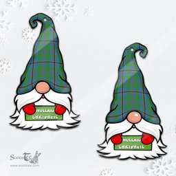 ScotsTee Shop Scottish Snodgrass Clan Tartan Ornament Gnome Christmas Ornament with His Tartan Christmas Hat