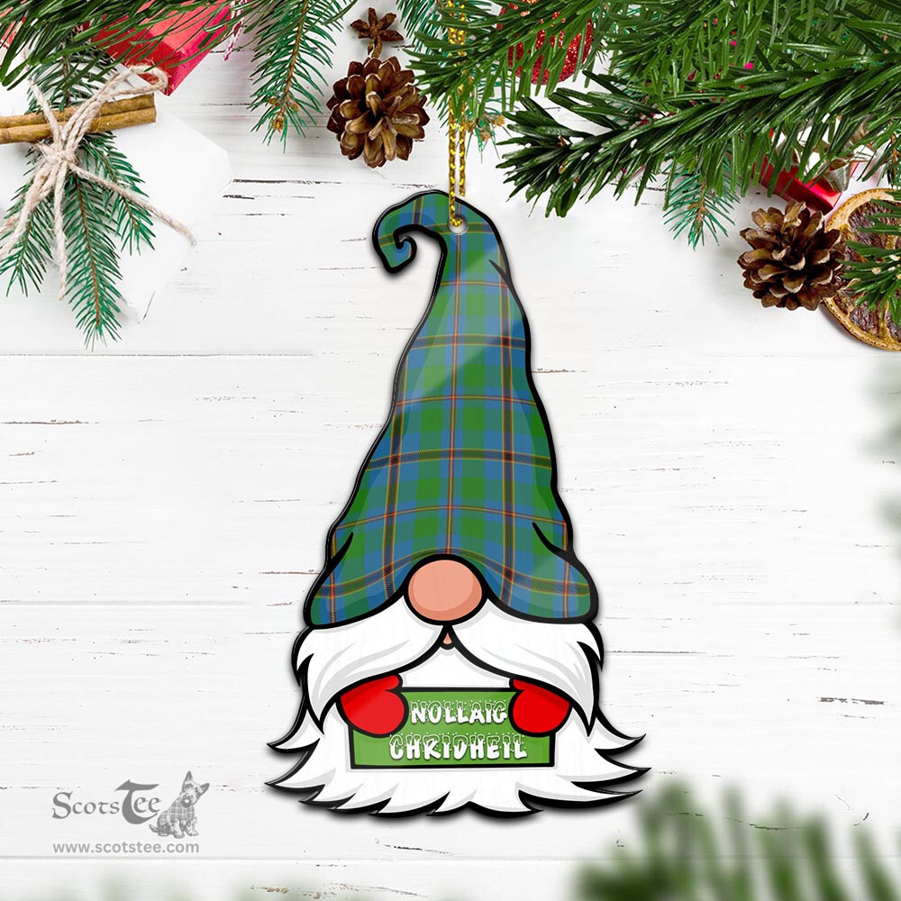 ScotsTee Shop Scottish Snodgrass Clan Tartan Ornament Gnome Christmas Ornament with His Tartan Christmas Hat