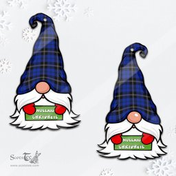 ScotsTee Shop Scottish Swan Clan Tartan Ornament Gnome Christmas Ornament with His Tartan Christmas Hat