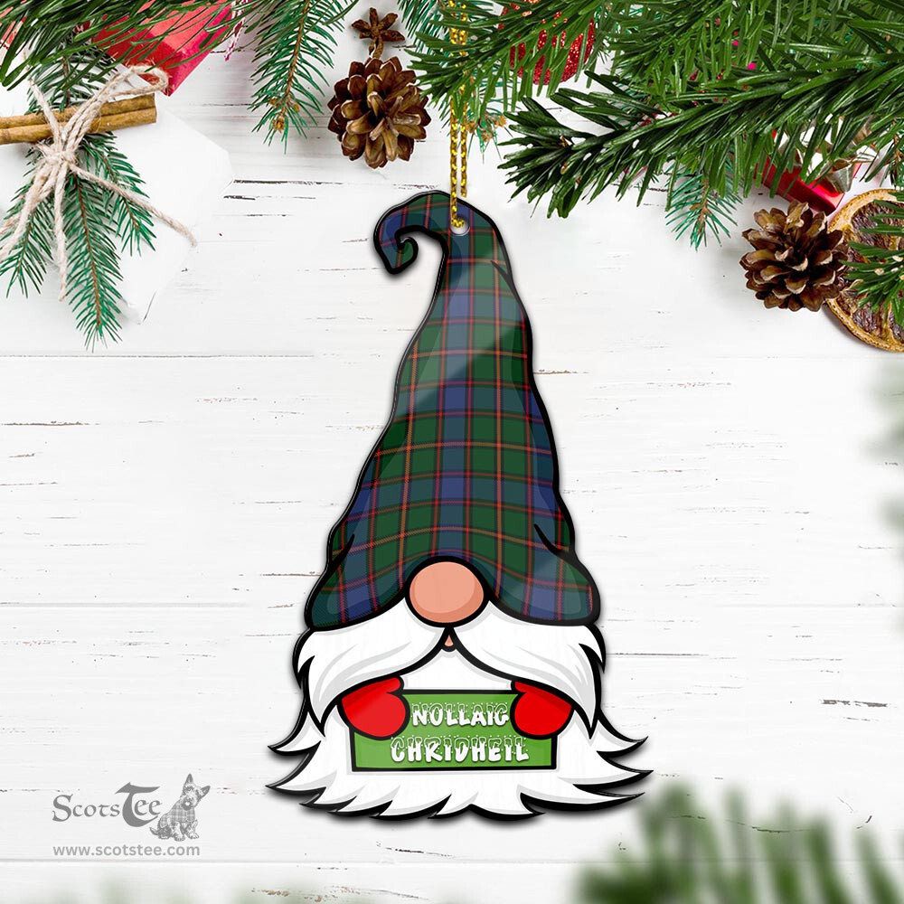 ScotsTee Shop Scottish Skene Clan Tartan Ornament Gnome Christmas Ornament with His Tartan Christmas Hat