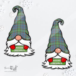 ScotsTee Shop Scottish Whitelaw Clan Tartan Ornament Gnome Christmas Ornament with His Tartan Christmas Hat