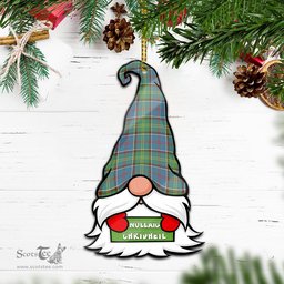 ScotsTee Shop Scottish Whitelaw Clan Tartan Ornament Gnome Christmas Ornament with His Tartan Christmas Hat