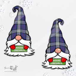 ScotsTee Shop Scottish Sinclair Dress Clan Tartan Ornament Gnome Christmas Ornament with His Tartan Christmas Hat