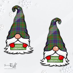 ScotsTee Shop Scottish Stewart of Appin Hunting Modern Clan Tartan Ornament Gnome Christmas Ornament with His Tartan Christmas Hat