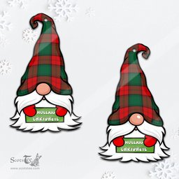 ScotsTee Shop Scottish Stewart Atholl Modern Clan Tartan Ornament Gnome Christmas Ornament with His Tartan Christmas Hat