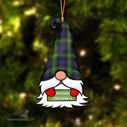 ScotsTee Shop Scottish Watson Clan Tartan Ornament Gnome Christmas Ornament with His Tartan Christmas Hat