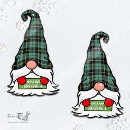ScotsTee Shop Scottish Wallace Hunting Ancient Clan Tartan Ornament Gnome Christmas Ornament with His Tartan Christmas Hat