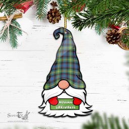 ScotsTee Shop Scottish Watson Ancient Clan Tartan Ornament Gnome Christmas Ornament with His Tartan Christmas Hat