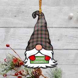 ScotsTee Shop Scottish Sutherland Weathered Clan Tartan Ornament Gnome Christmas Ornament with His Tartan Christmas Hat