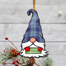 ScotsTee Shop Scottish Traynor Clan Tartan Ornament Gnome Christmas Ornament with His Tartan Christmas Hat