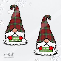 ScotsTee Shop Scottish Seton Clan Tartan Ornament Gnome Christmas Ornament with His Tartan Christmas Hat