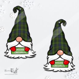 ScotsTee Shop Scottish Stewart Hunting Clan Tartan Ornament Gnome Christmas Ornament with His Tartan Christmas Hat