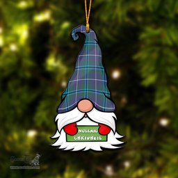 ScotsTee Shop Scottish Sandilands Clan Tartan Ornament Gnome Christmas Ornament with His Tartan Christmas Hat