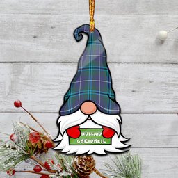 ScotsTee Shop Scottish Sandilands Clan Tartan Ornament Gnome Christmas Ornament with His Tartan Christmas Hat