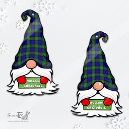 ScotsTee Shop Scottish Sempill Modern Clan Tartan Ornament Gnome Christmas Ornament with His Tartan Christmas Hat