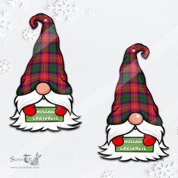 ScotsTee Shop Scottish Wauchope Clan Tartan Ornament Gnome Christmas Ornament with His Tartan Christmas Hat
