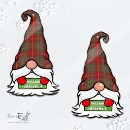ScotsTee Shop Scottish Wren Clan Tartan Ornament Gnome Christmas Ornament with His Tartan Christmas Hat