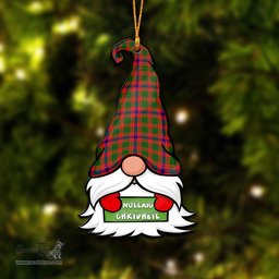 ScotsTee Shop Scottish Skene Modern Clan Tartan Ornament Gnome Christmas Ornament with His Tartan Christmas Hat