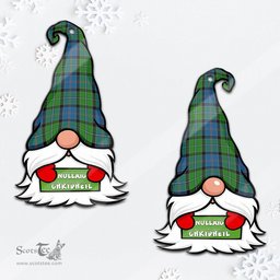 ScotsTee Shop Scottish Stirling Clan Tartan Ornament Gnome Christmas Ornament with His Tartan Christmas Hat