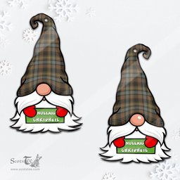 ScotsTee Shop Scottish Stewart Hunting Weathered Clan Tartan Ornament Gnome Christmas Ornament with His Tartan Christmas Hat