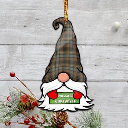 ScotsTee Shop Scottish Stewart Hunting Weathered Clan Tartan Ornament Gnome Christmas Ornament with His Tartan Christmas Hat