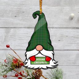 ScotsTee Shop Scottish Wexford County Ireland Clan Tartan Ornament Gnome Christmas Ornament with His Tartan Christmas Hat