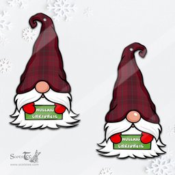 ScotsTee Shop Scottish Stirling of Keir Clan Tartan Ornament Gnome Christmas Ornament with His Tartan Christmas Hat