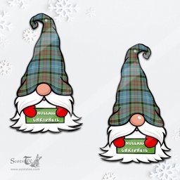 ScotsTee Shop Scottish Walkinshaw Clan Tartan Ornament Gnome Christmas Ornament with His Tartan Christmas Hat