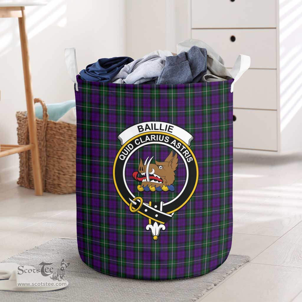 ScotsTee Shop Scottish Baillie Highland Society Clan Crest Tartan Laundry Basket Round Waterproof