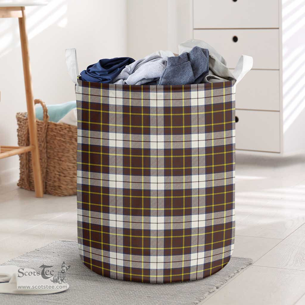 ScotsTee Shop Scottish Burns Battalion Weathered Clan Tartan Laundry Basket Round Waterproof
