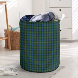 ScotsTee Shop Scottish Ferguson of Atholl Clan Tartan Laundry Basket Round Waterproof