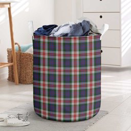 ScotsTee Shop Scottish Fraser Red Dress Clan Tartan Laundry Basket Round Waterproof