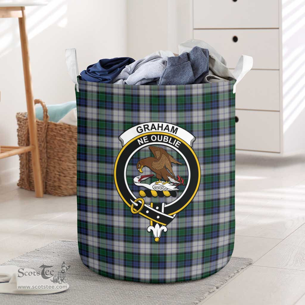 ScotsTee Shop Scottish Graham Dress Clan Crest Tartan Laundry Basket Round Waterproof