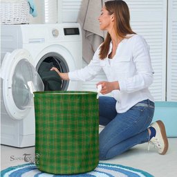 ScotsTee Shop Scottish Ireland National Clan Tartan Laundry Basket Round Waterproof